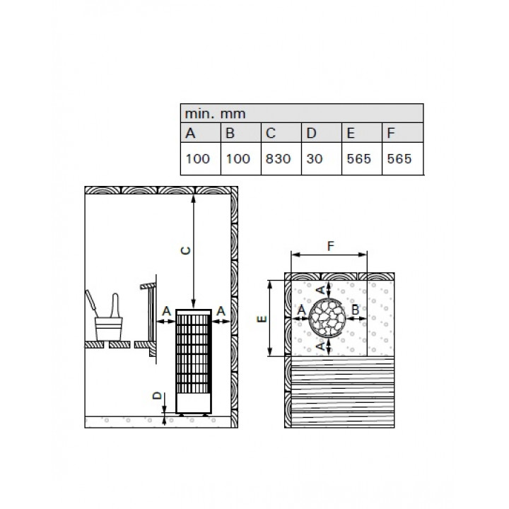 Piec elektryczny do sauny - HARVIA Cilindro PC110E 10,8 kW