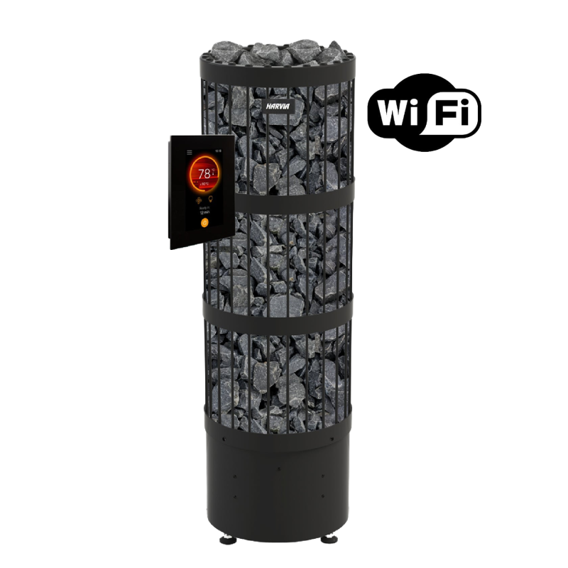 Piec elektryczny do sauny - Harvia Legend PO110FC 10,8 kW WiFi czarny