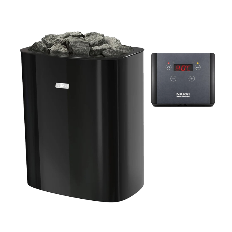 Piec elektryczny do sauny - NARVI NC Electric, czarny 6 kW