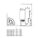 Piec elektryczny do sauny – SAWOTEC Ari Corner, z jednostką sterującą - 2