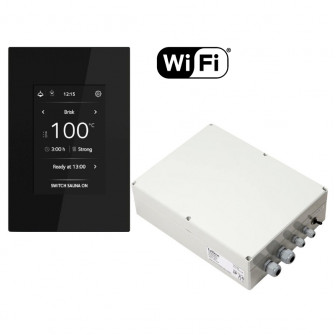 Panel sterowania piecem do sauny elektrycznej - TULIKIVI WIFI z puszką kontaktową