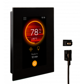 Zestaw modernizacyjny panelu sterowania piecem do sauny elektrycznej - Harvia Fenix ​​​​FX002XW Wifi z ekranem dotykowym i czujnikiem drzwi