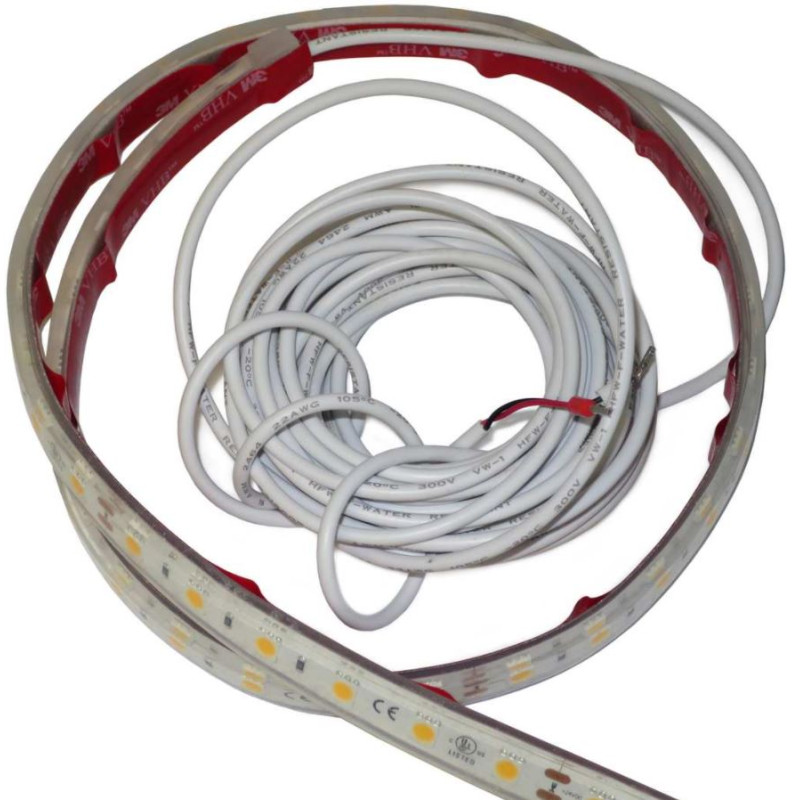 Taśmy LED EOS do łaźni parowych, ciepła biel i kolory RGB