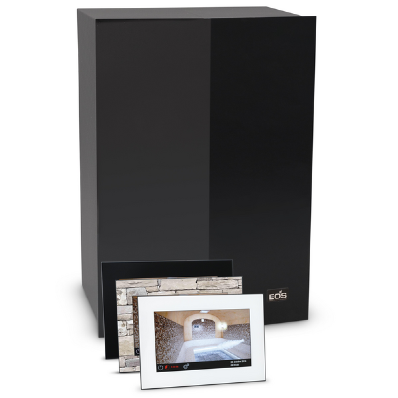 Generator pary EOS SteamRock Premium II z jednostką sterującą w indywidualnym designie