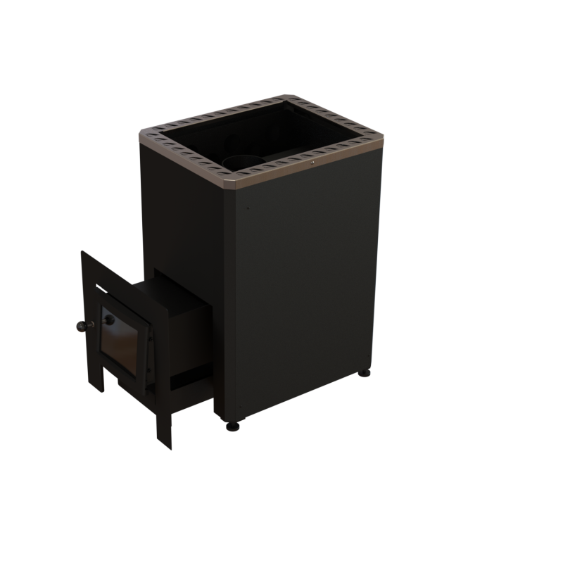 Piec do sauny opalany drewnem - VILPRA ETNA-22-LV z zewnętrznym paleniskiem