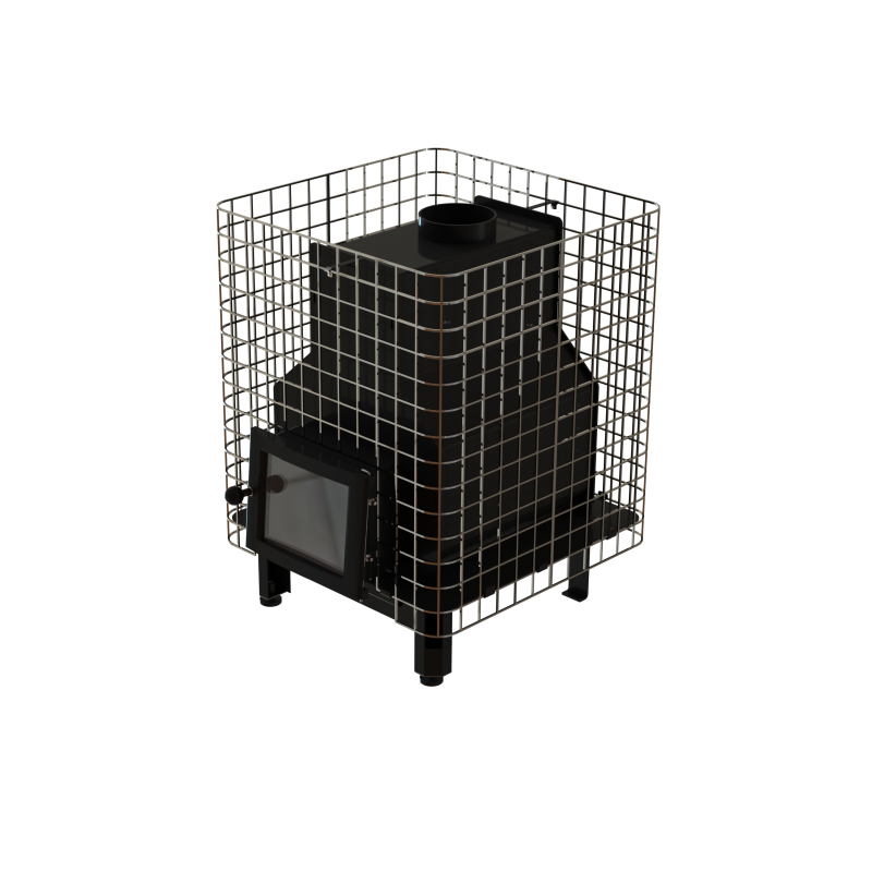 Piec do sauny opalany drewnem - VILPRA FORNAX-14-NV z wewnętrznym paleniskiem