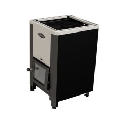 Piec do sauny opalany drewnem - VILPRA FORNAX-E-V z wewnętrznym paleniskiem 