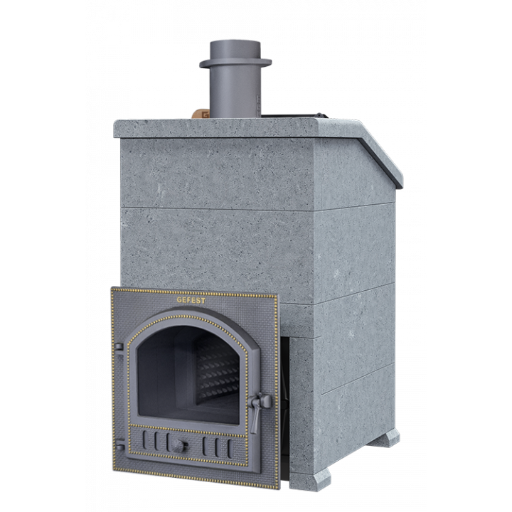 Piec opalany drewnem - Gefest GFS ZK 25 (P) President 1020/60 Soapstone