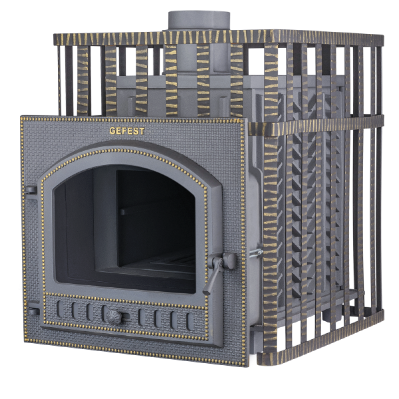 Piec do sauny opalany drewnem - Gefest GFS ZK 45 (M) w siatce
