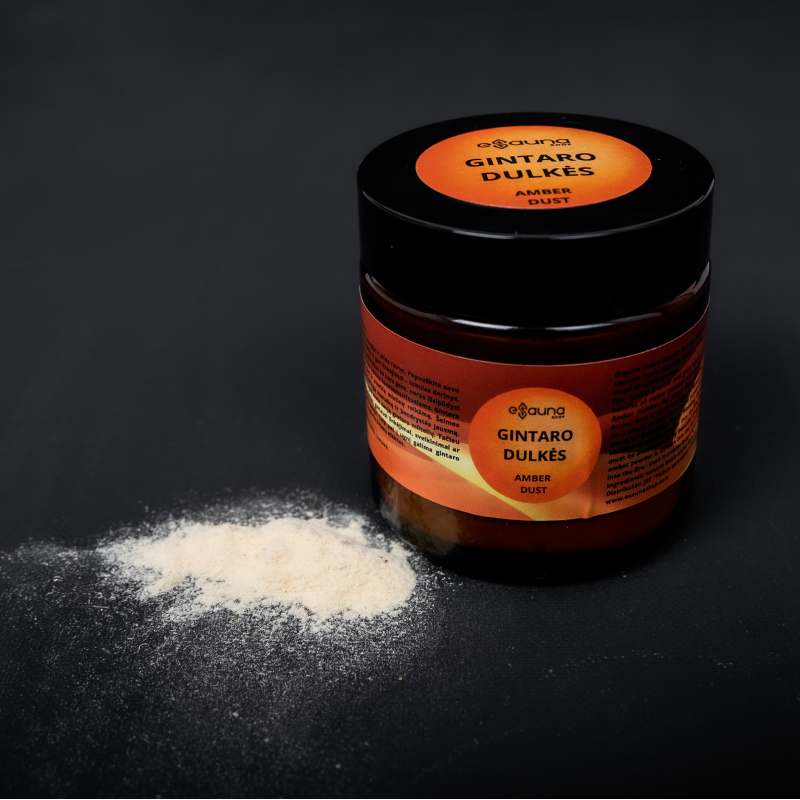 20 gramów naturalnego proszku bursztynu bałtyckiego na wesele lub uroczystości rodzinne