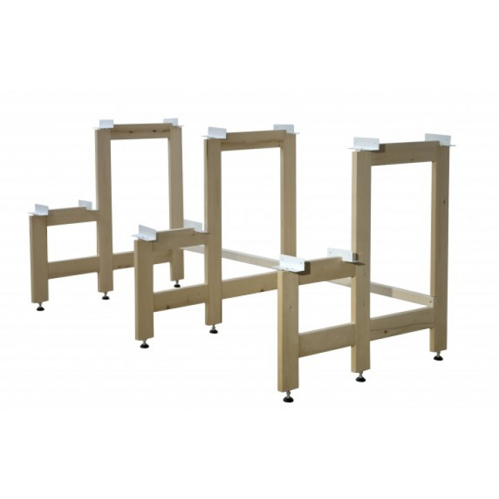 Zestaw ławek do sauny standard, drewno lipowe, długość 2910mm