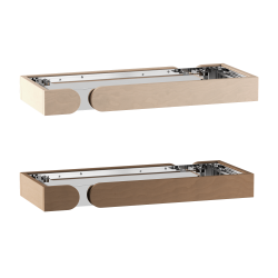 Elementy balustrady ochronnej Harvia Concept R Mini Combi z drewna lipowego lub orzechowego 