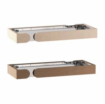 Elementy balustrady ochronnej Harvia Concept R Mini Combi z drewna lipowego lub orzechowego