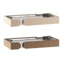 Elementy balustrady ochronnej Harvia Concept R Mini z drewna lipowego lub orzechowego - 0