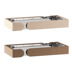 Elementy balustrady ochronnej Harvia Concept R Mini z drewna lipowego lub orzechowego 