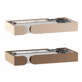 Elementy balustrady ochronnej Harvia Concept R Mini z drewna lipowego lub orzechowego