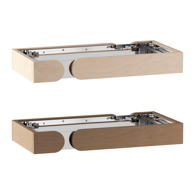 Elementy balustrady ochronnej Harvia Concept R Mini z drewna lipowego lub orzechowego