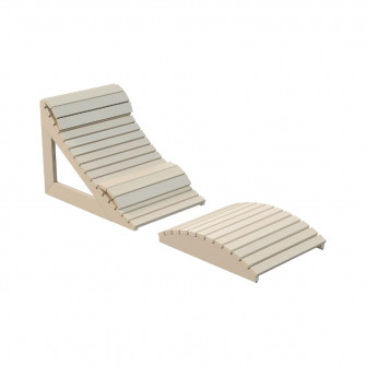 Leżanka ergonomiczna do sauny Harvia, osika