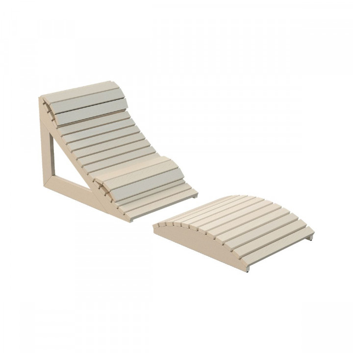Leżanka ergonomiczna do sauny Harvia, osika