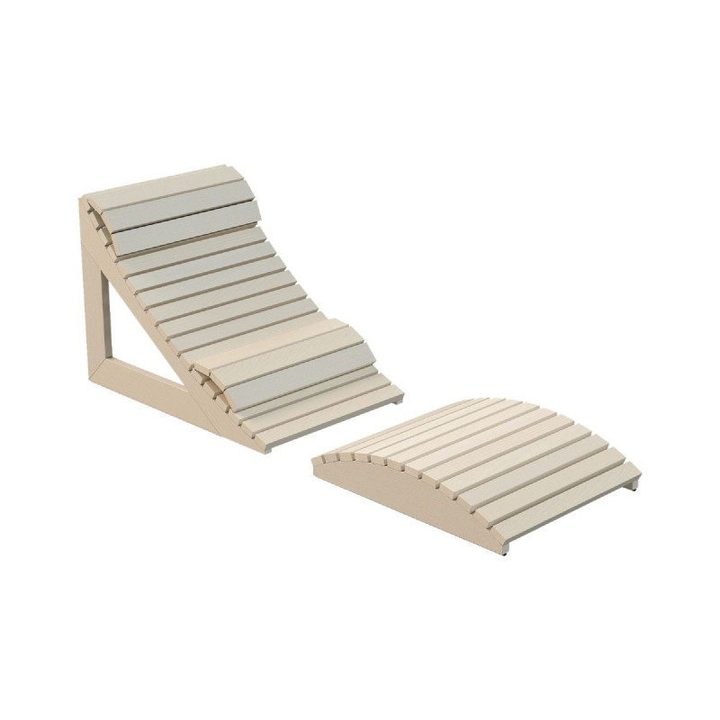 Leżanka ergonomiczna do sauny Harvia, osika