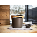 Zestaw wiadra i chochli do sauny HARVIA Helmi, ciemnobrązowy - 3