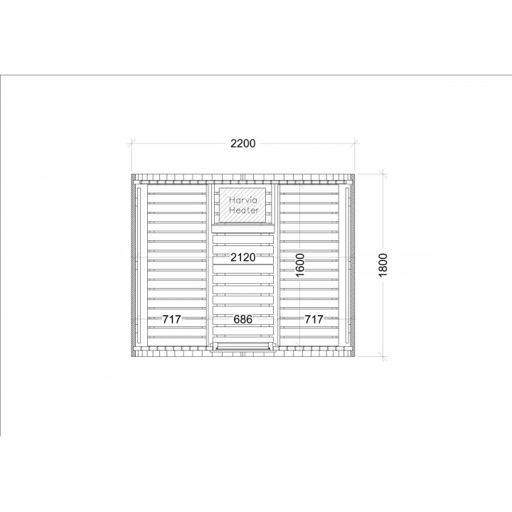 Sauna domowa - HARVIA Kaski 180-P