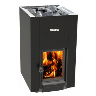 Piec do sauny opalany drewnem - HARVIA Linear 22 Greenflame