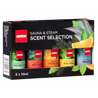 Zestaw zapachów do sauny HARVIA, 5 x 10 ml