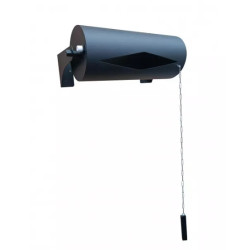 Wiadro do przelewania poziome 25 l, stal nierdzewna, czarne 