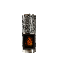 Piec do sauny opalany drewnem - IKI KIVI JR 