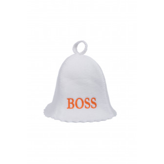 Czapka do sauny - BOSS, biała