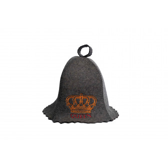 Czapka do sauny - QUEEN, szara