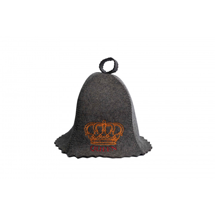 Czapka do sauny - QUEEN, szara