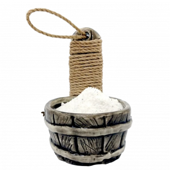Pojemnik na sól do sauny ceramiczny - beczka 200 ml