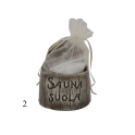 Pojemnik na sól do sauny ceramiczny - ciemny 120 ml - 1