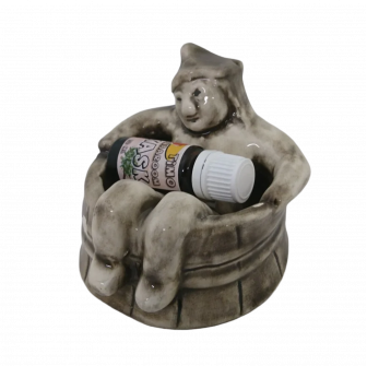 Ceramiczny pojemnik na zapachy - duch sauny z aromatem