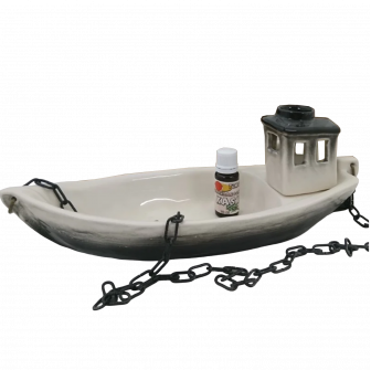 Pojemnik ceramiczny na zapachy - łódka z aromatem