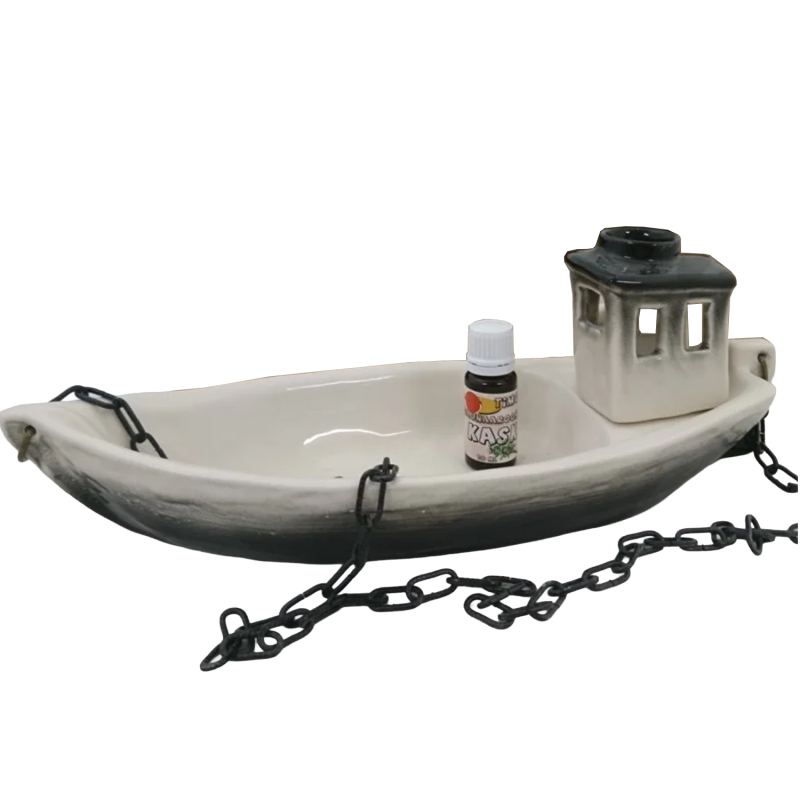 Pojemnik ceramiczny na zapachy - łódka z aromatem