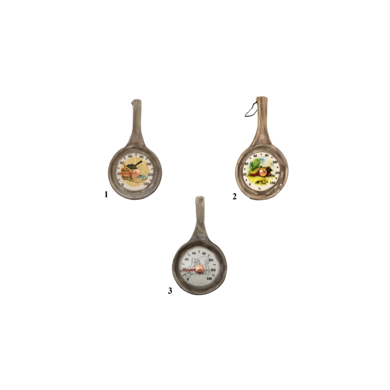 Ceramiczny termometr do sauny - patelnia