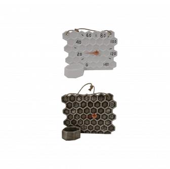 Ceramiczny termometr do sauny - plaster miodu