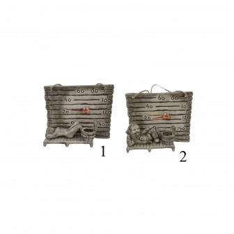 Ceramiczny termometr do sauny - mały pojemnik na zapachy