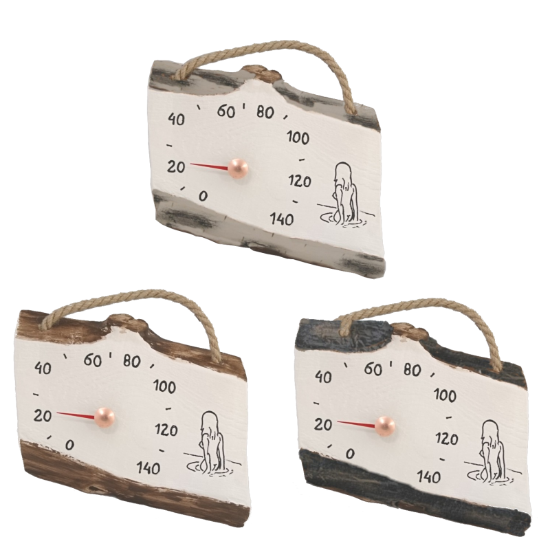 Ceramiczny termometr do sauny - dziewczyna w wodzie