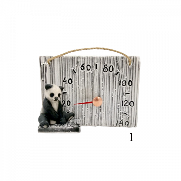 Ceramiczny termometr do sauny - panda, 1