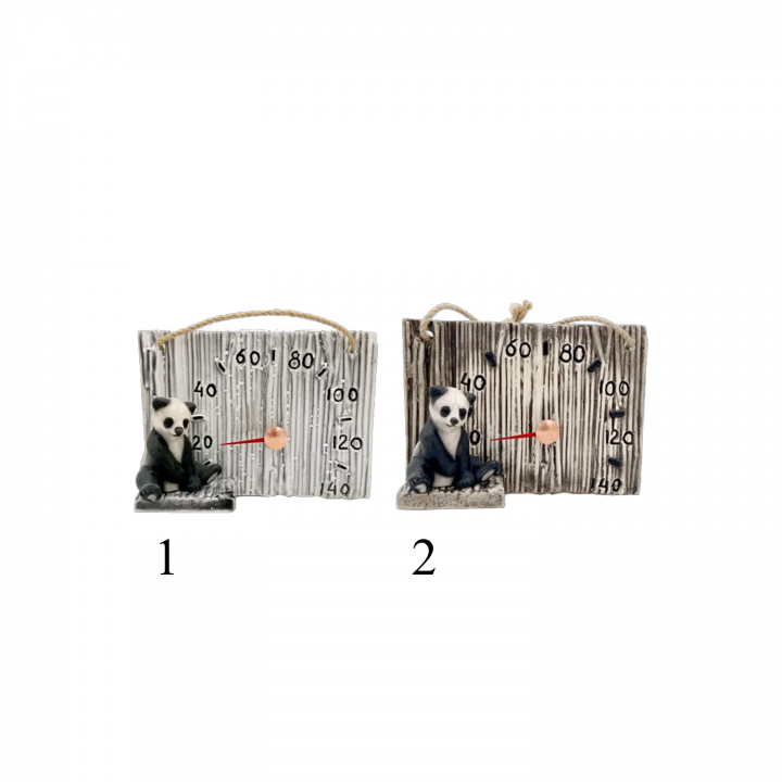 Ceramiczny termometr do sauny - panda