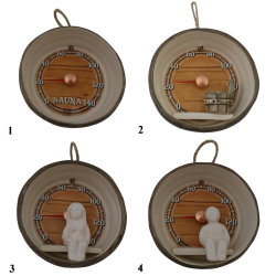 Ceramiczny termometr do sauny - beczka  Ceramiczny termometr do sauny - beczka