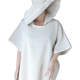 Ręcznik lniany typu poncho z kapturem