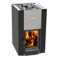 Piec do sauny opalany drewnem - HARVIA 22 GreenFlame czarny