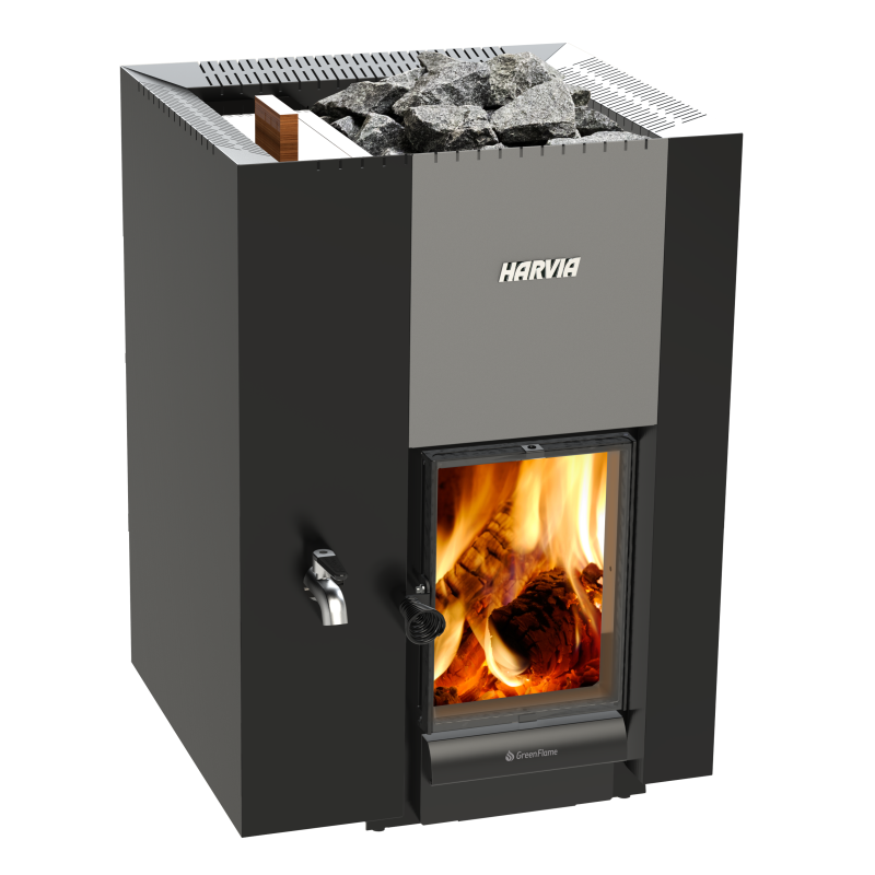 Piec do sauny opalany drewnem - HARVIA 22 GreenFlame LS