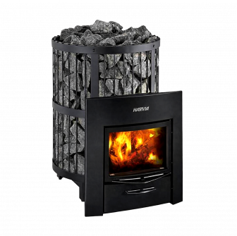 Piec do sauny opalany drewnem - HARVIA Legend 240 Duo, czarny