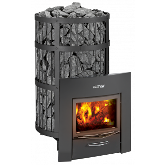 Piec do sauny opalany drewnem - HARVIA Legend 300 Duo, czarny
